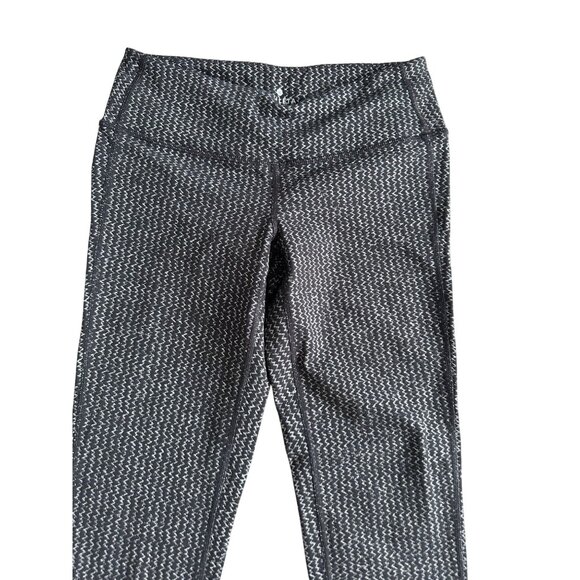 ATHLETA Black Patterned Workout Leggings Size Small - Picture 2 of 7